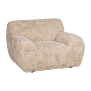 SILLÓN BEIGE TEJIDO 124 X 107 X 79