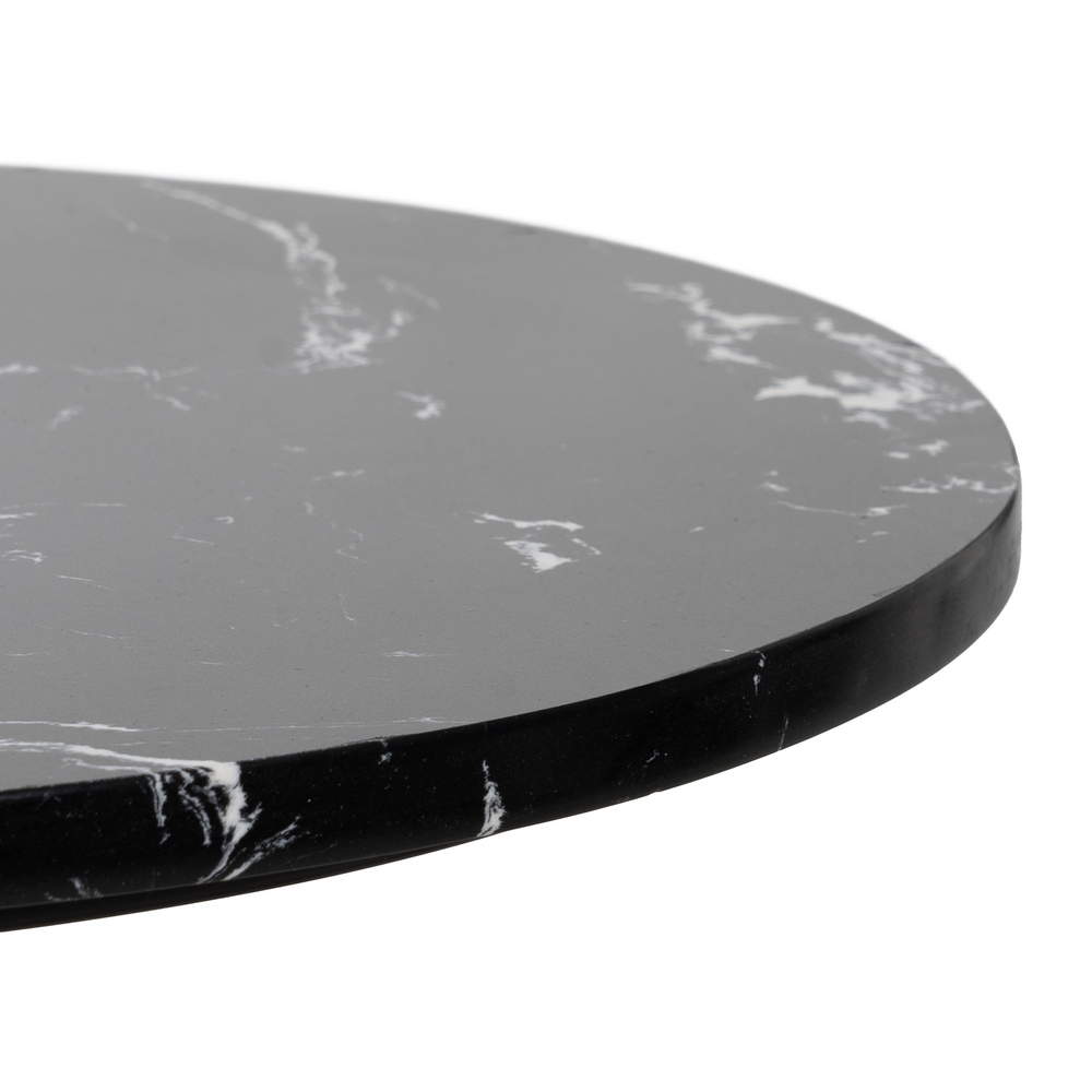 MESITA NEGRO METAL-MÁRMOL 45 X 45 X 46 CM - Imagen 4