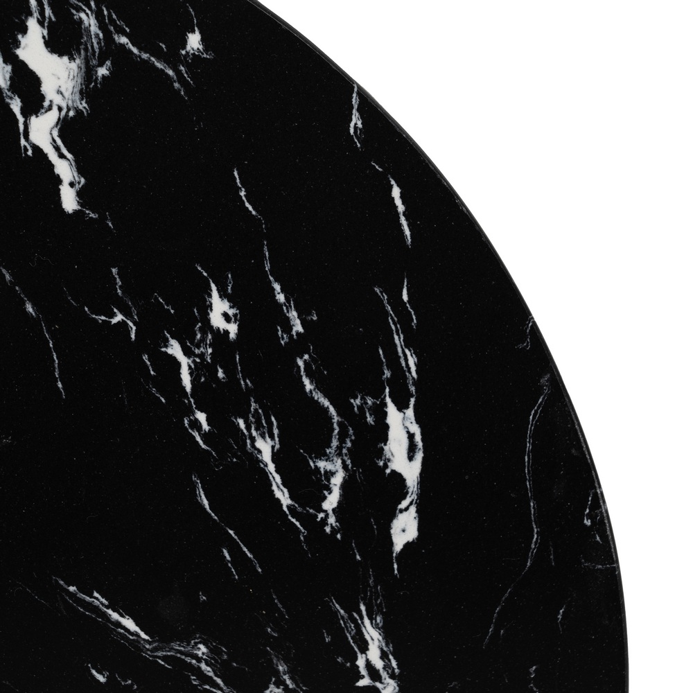 MESITA NEGRO METAL-MÁRMOL 40 X 40 X 54 CM - Imagen 3