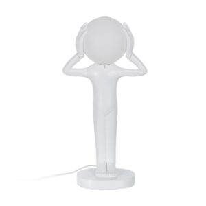 LÁMPARA MESA FIGURA BLANCO RESINA 27 X 18 X 52