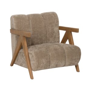SILLÓN TAUPE MADERA DE ABEDUL SALÓN 76