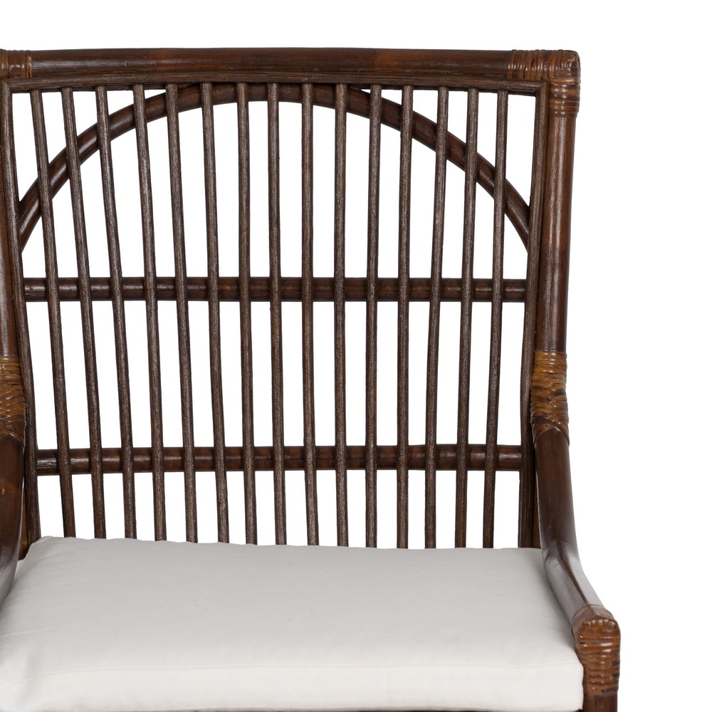 SILLA MARRÓN FIBRA NATURAL SALÓN 57 X 57 X 90 CM - Imagen 4