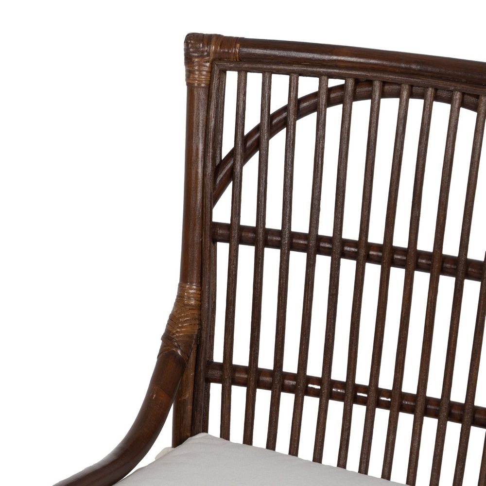 SILLA MARRÓN FIBRA NATURAL SALÓN 57 X 57 X 90 CM - Imagen 5