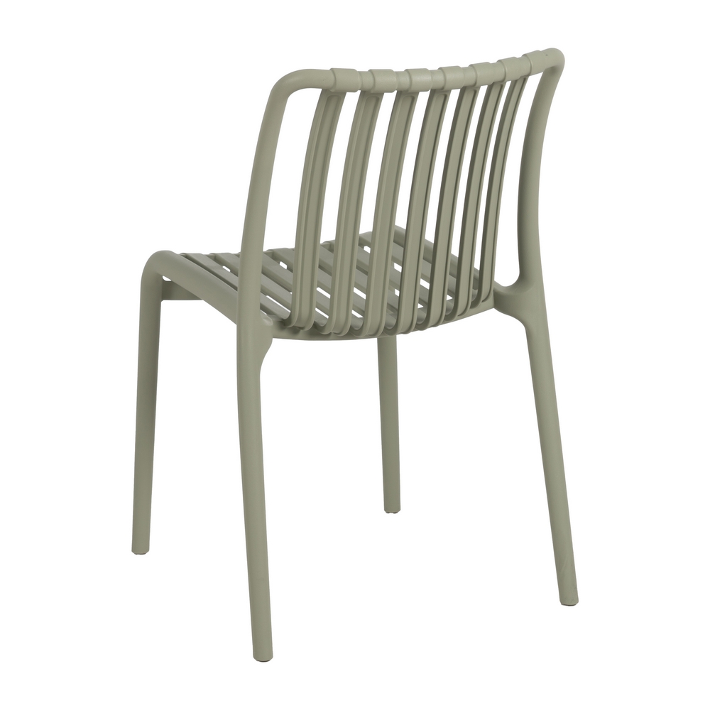 SILLA VERDE POLIPROPILENO EXTERIOR 50 X 58 X 80 CM - Imagen 4