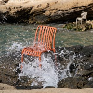 SILLA TERRACOTA POLIPROPILENO EXTERIOR 50 X 58 X 80 CM