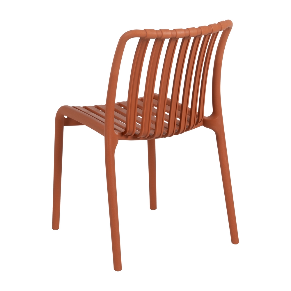 SILLA TERRACOTA POLIPROPILENO EXTERIOR 50 X 58 X 80 CM - Imagen 4