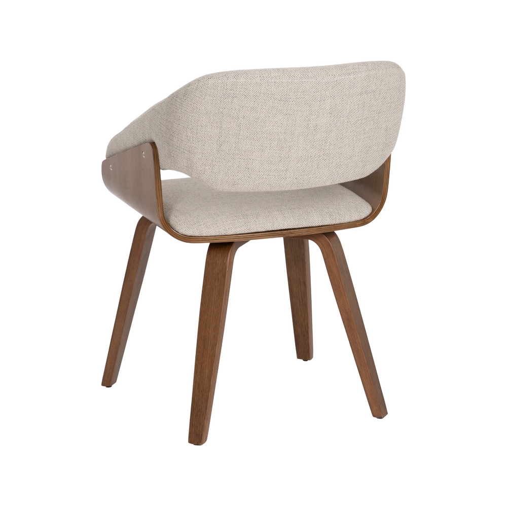 SILLA GRIS-MARRÓN TEJIDO-MADERA CONTRACT 51 X 55 X 75 CM - Imagen 3