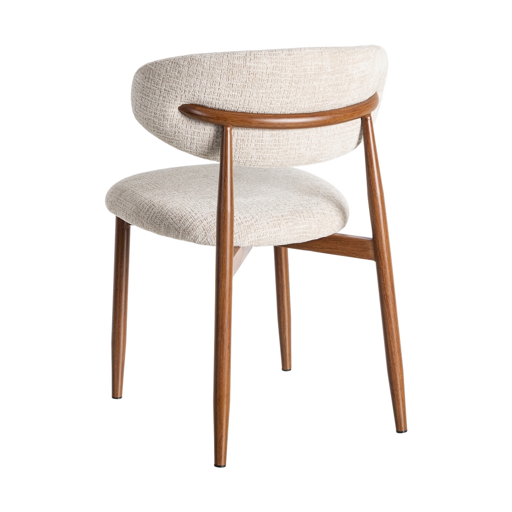 SILLA BEIGE TEJIDO-METAL 53 X 51 X 76,50 CM - Imagen 4