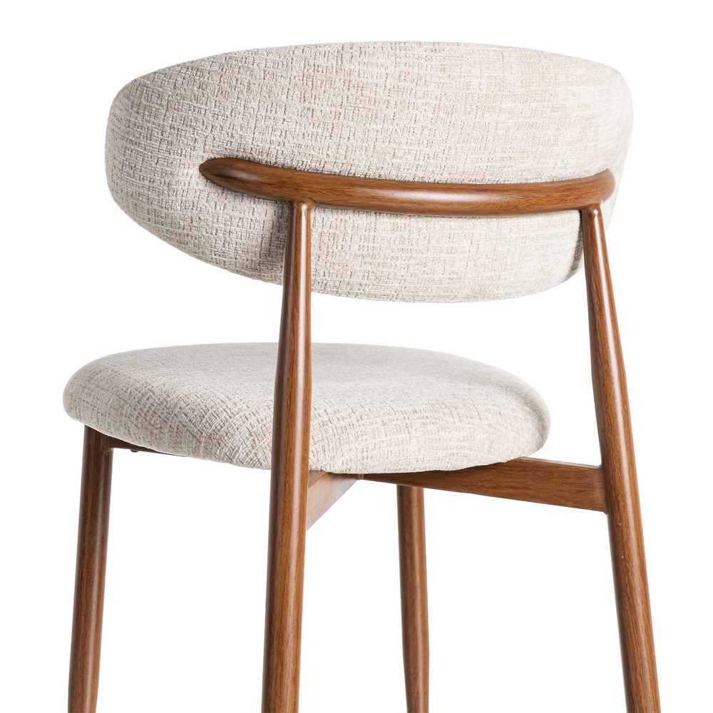 SILLA BEIGE TEJIDO-METAL 53 X 51 X 76,50 CM - Imagen 5