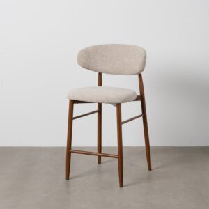 TABURETE 65CM BEIGE TEJIDO-METAL 53 X 52 X 95 CM