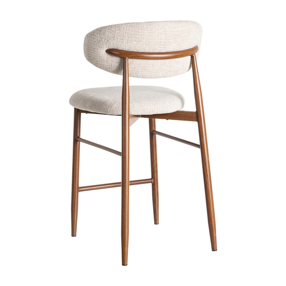 TABURETE 65CM BEIGE TEJIDO-METAL 53 X 52 X 95 CM - Imagen 4