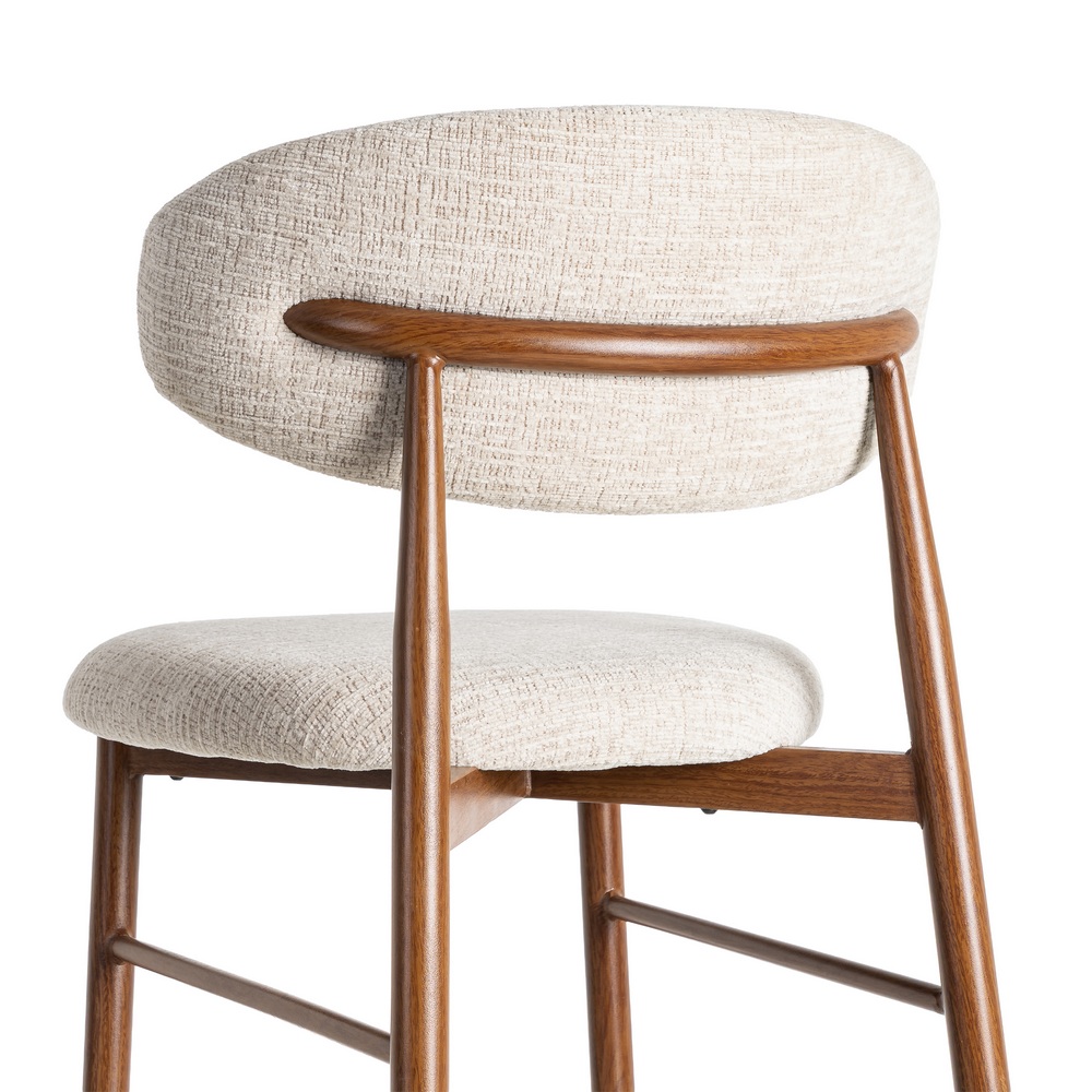 TABURETE 65CM BEIGE TEJIDO-METAL 53 X 52 X 95 CM - Imagen 5