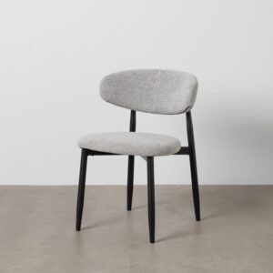 SILLA GRIS TEJIDO-METAL 53 X 51 X 76