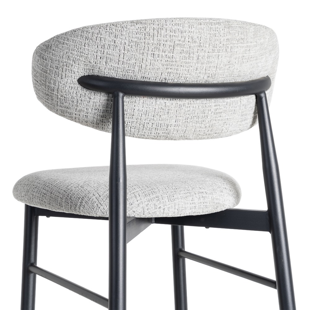 TABURETE 65CM GRIS TEJIDO-METAL 53 X 52 X 95 CM - Imagen 5