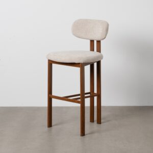 TABURETE 75CM BEIGE TEJIDO-METAL 50 X 47 X 109 CM