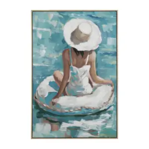 CUADRO PINTURA CHICA LIENZO DECORACIÓN 80 X 120 CM