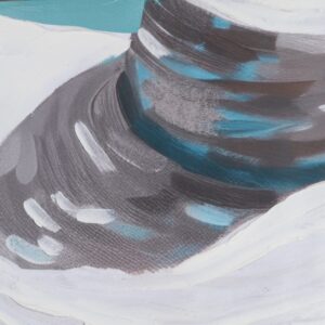 CUADRO PINTURA CHICA LIENZO DECORACIÓN 100 X 140 CM