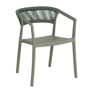 SILLA VERDE POLIPROPILENO 56 X 52 X 76 CM