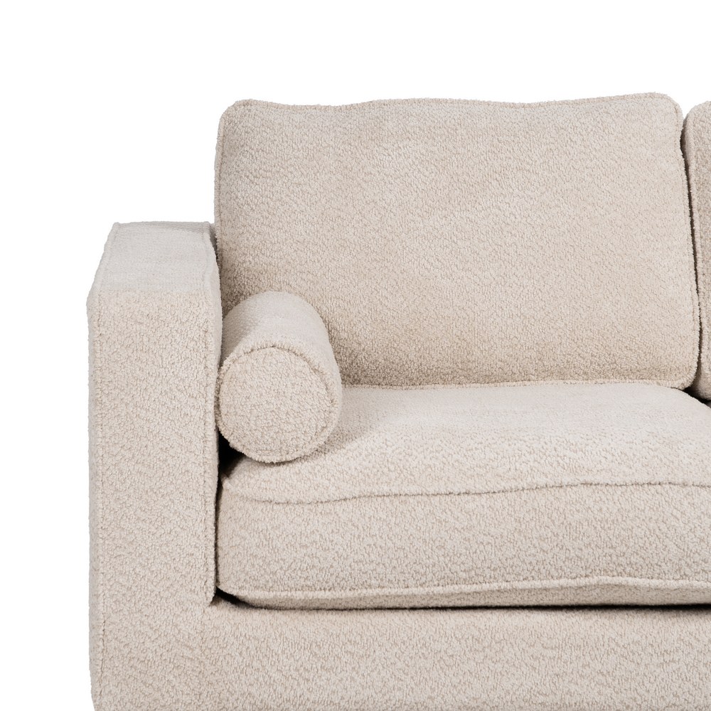 SOFÁ 2 PLAZAS BEIGE TEJIDO-MADERA 172 X 91 X 84 CM - Imagen 5