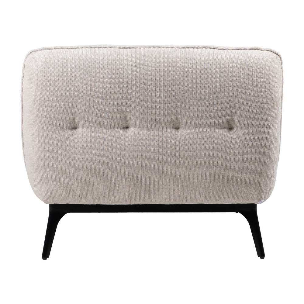 CHAISE-LOUNGER CREMA TEJIDO-METAL 168 X 90 X 82 CM - Imagen 3