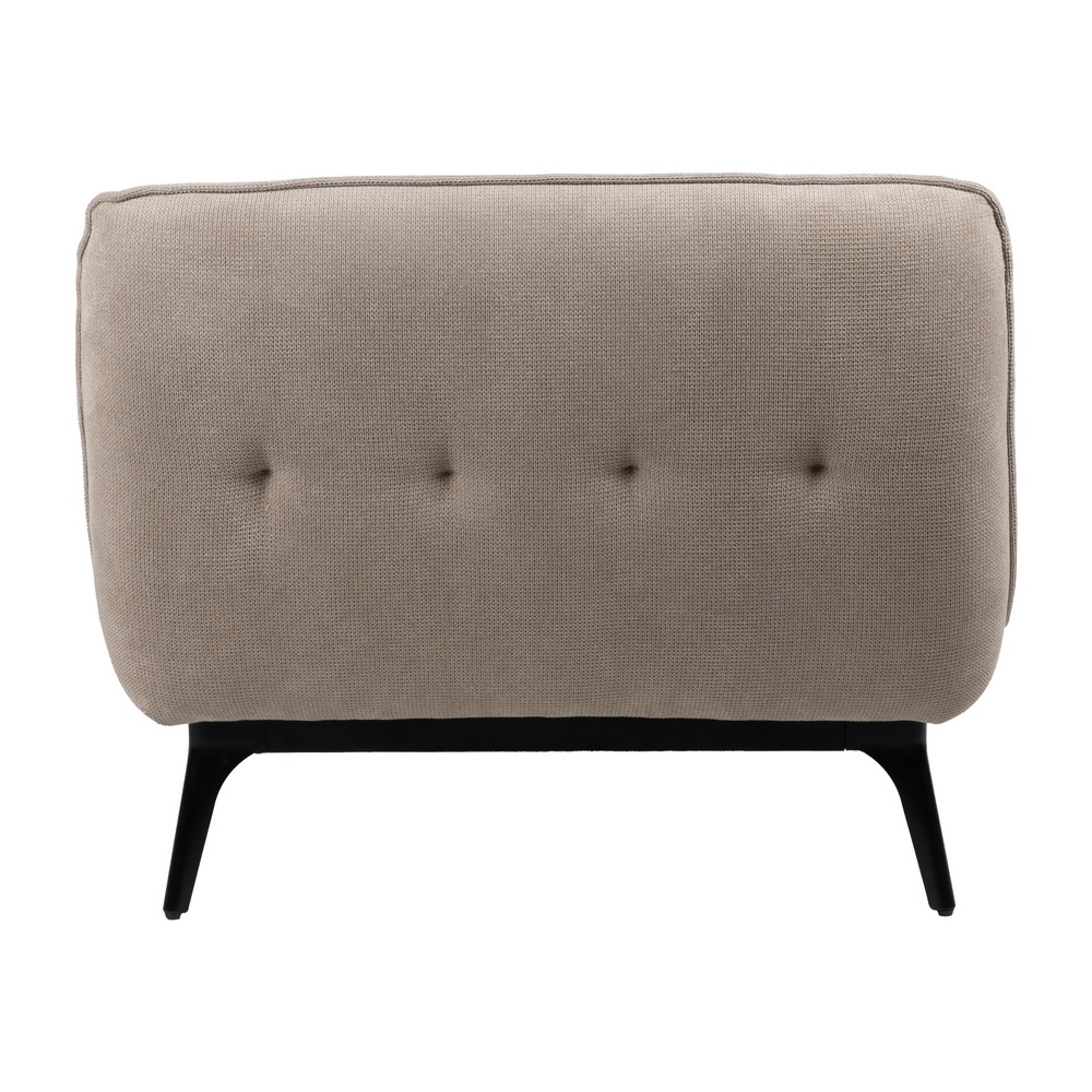 CHAISE-LOUNGER TAUPE TEJIDO-METAL 168 X 90 X 82 CM - Imagen 3