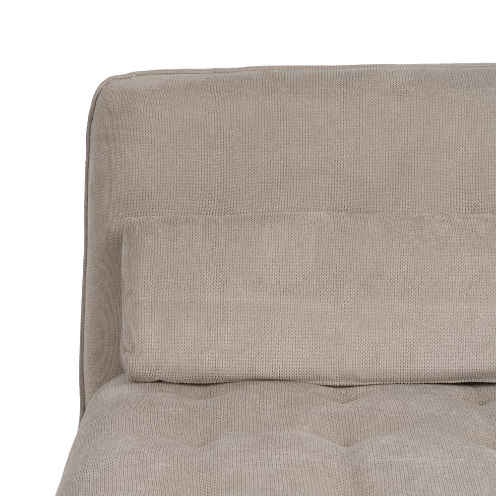 CHAISE-LOUNGER TAUPE TEJIDO-METAL 168 X 90 X 82 CM - Imagen 5