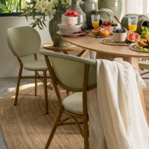 SILLA AGUAMARINA ALUMINIO-TEXTILENO 57 X 58