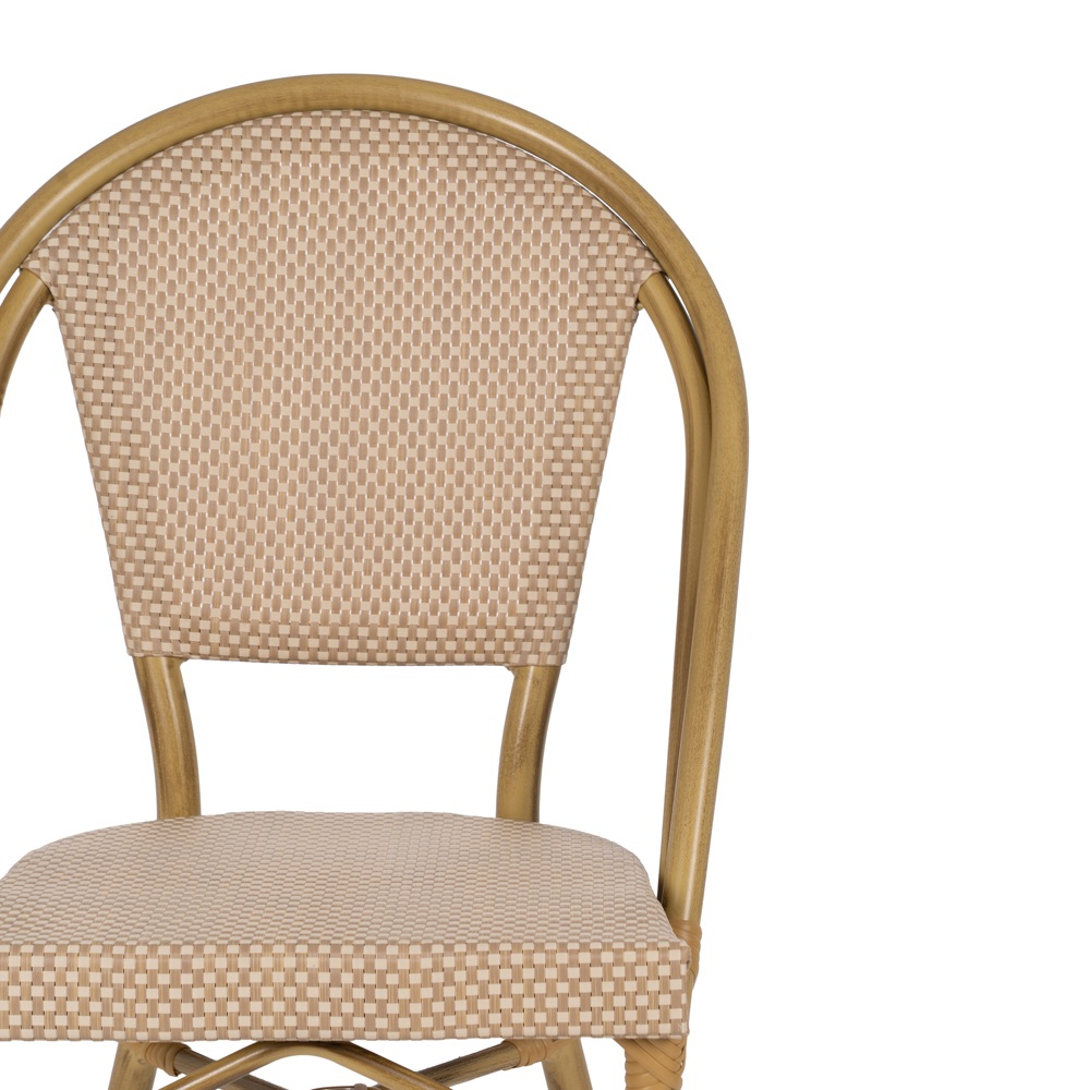 SILLA BEIGE ALUMINIO-TEXTILENO EXTERIOR 50 X 54 X 85 CM - Imagen 4