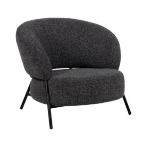 SILLÓN JASPEADO TEJIDO-METAL SALÓN 85 X 81 X 73 CM