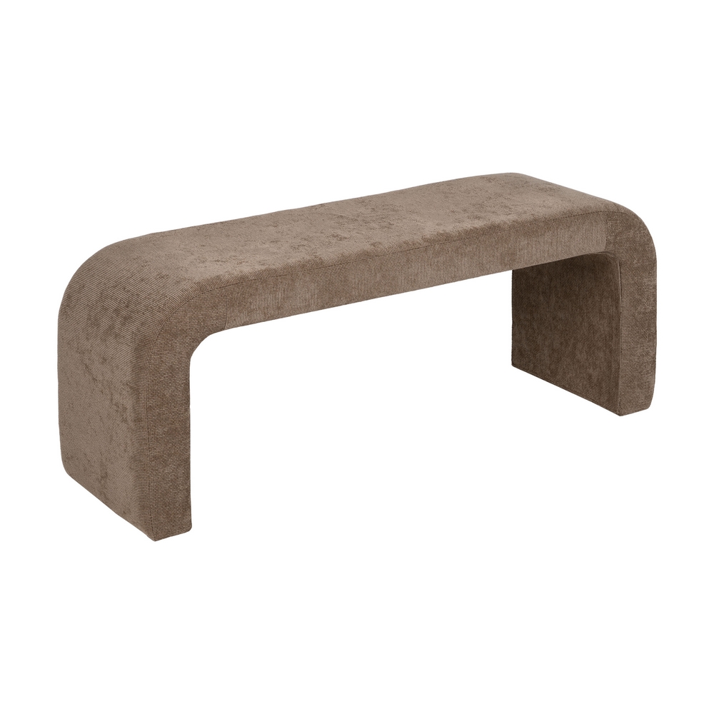 S/3 BANCO TAUPE DM-TEJIDO 126 X 46 X 50 CM - Imagen 3