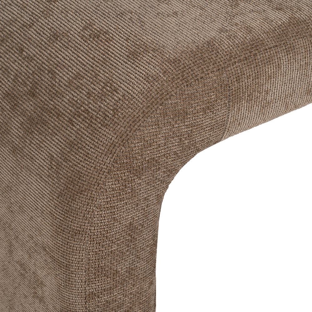 S/3 BANCO TAUPE DM-TEJIDO 126 X 46 X 50 CM - Imagen 5