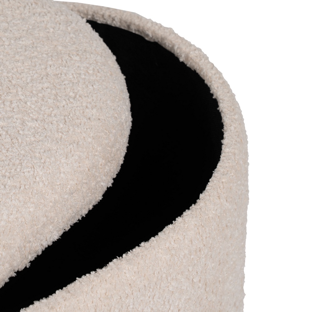 S/2 PUF BAÚL CREMA DM-TEJIDO 44 X 34 X 45 CM - Imagen 4