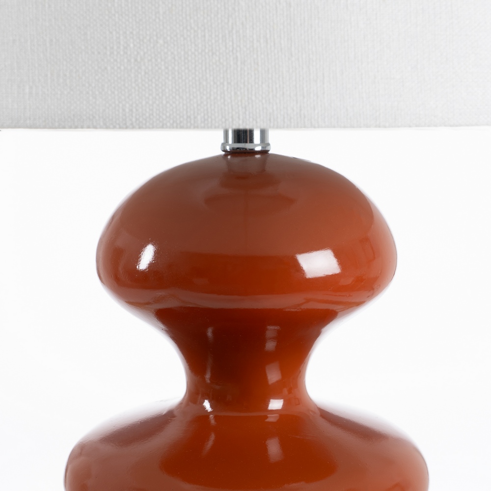 LÁMPARA MESA TERRACOTA RESINA 34 X 34 X 102 CM - Imagen 3