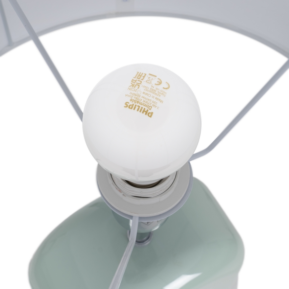 LÁMPARA MESA LACADO VERDE DM ILUMINACIÓN 37,50 X 37,50 X 70 - Imagen 4