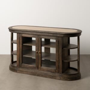 ISLA MÁRMOL/MADERA COCINA 140 X 50 X 80 CM