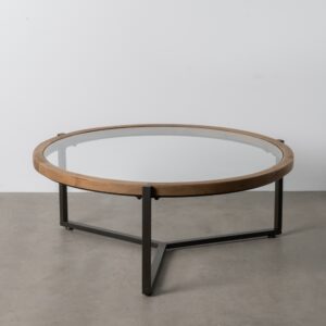 MESA CENTRO NATURAL-NEGRO 100 X 102 X 40 CM