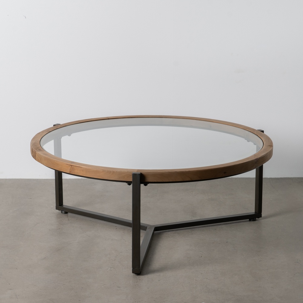 MESA CENTRO NATURAL-NEGRO 100 X 102 X 40 CM