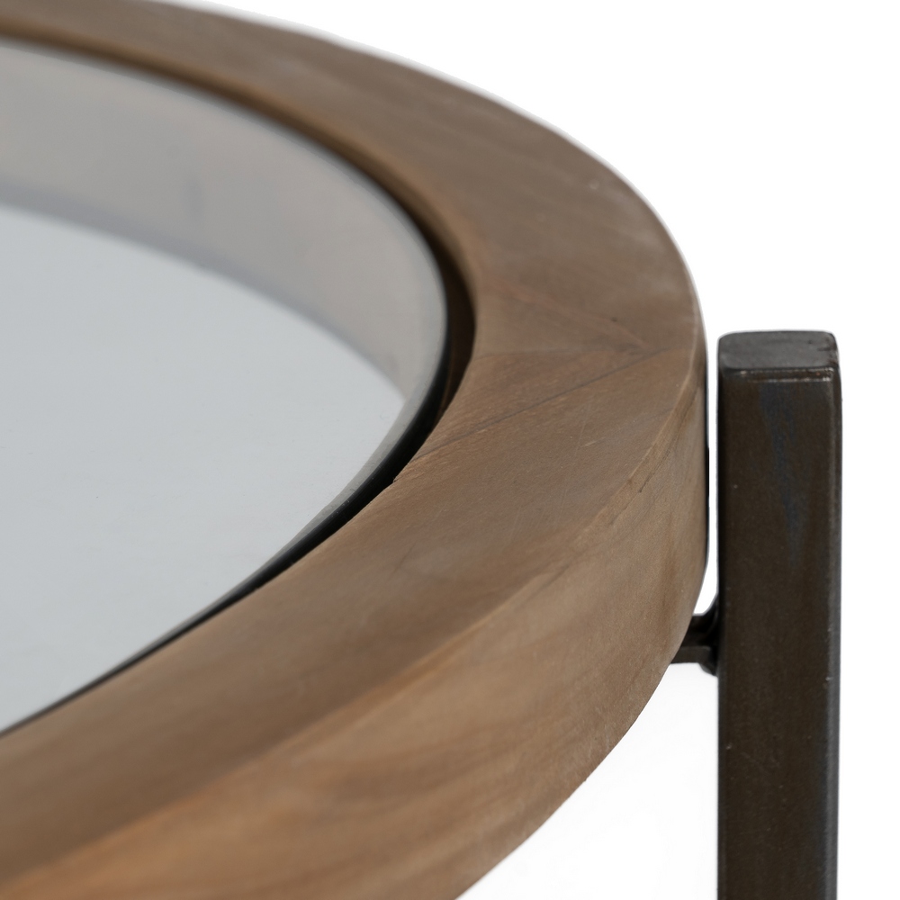 MESA CENTRO NATURAL-NEGRO 100 X 102 X 40 CM - Imagen 4