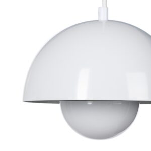 LÁMPARA TECHO BLANCO METAL 20 X 20 X 15 CM