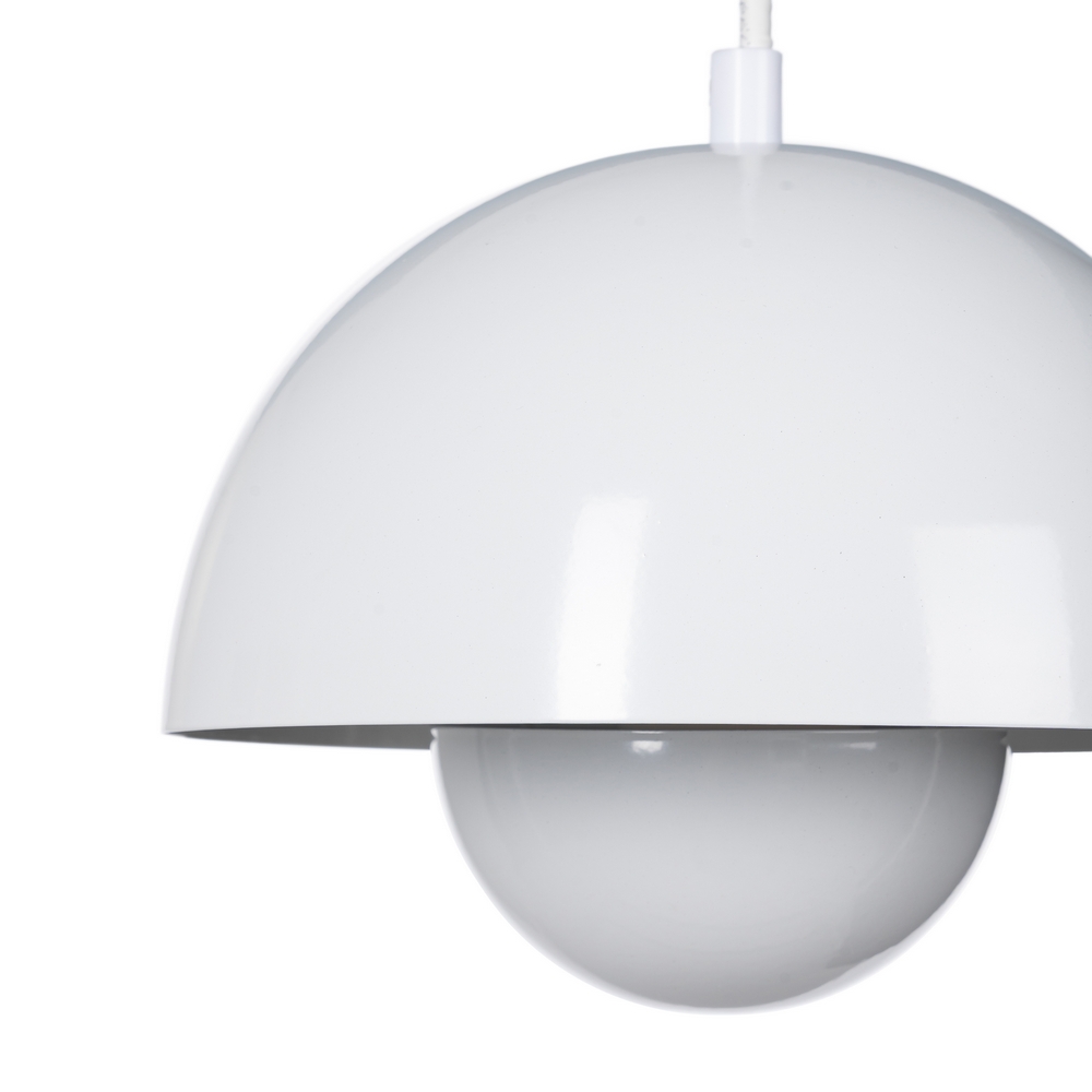 LÁMPARA TECHO BLANCO METAL 20 X 20 X 15 CM