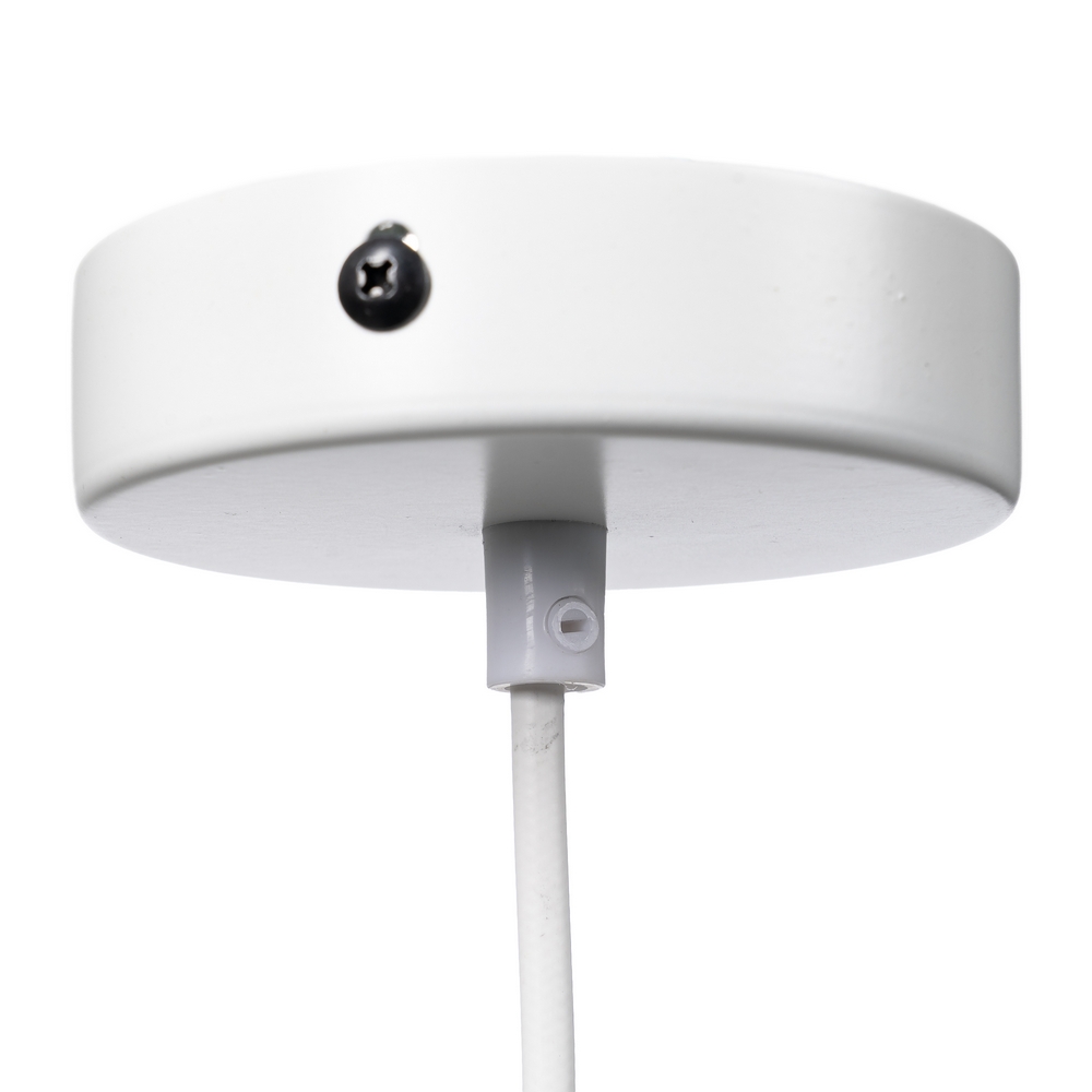 LÁMPARA TECHO BLANCO METAL 20 X 20 X 15 CM - Imagen 4