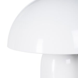 LÁMPARA MESA BLANCO METAL 20 X 20 X 24