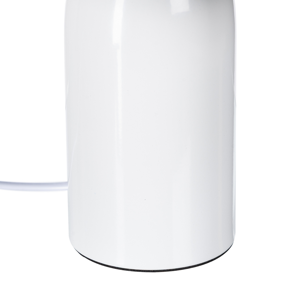 LÁMPARA MESA BLANCO METAL 20 X 20 X 24,50 CM - Imagen 3