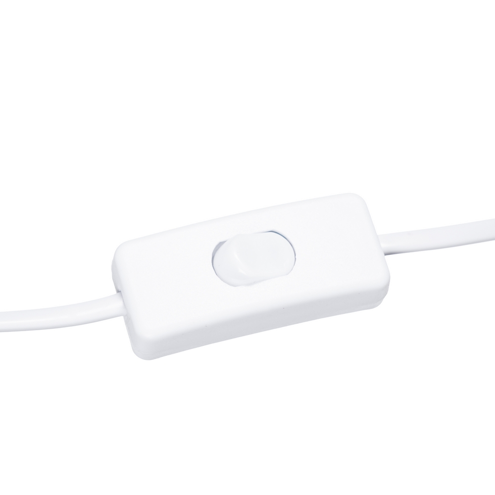 LÁMPARA MESA BLANCO METAL 20 X 20 X 24,50 CM - Imagen 5