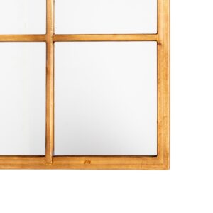 ESPEJO NATURAL MADERA DECORACIÓN 90 X 3 X 120 CM