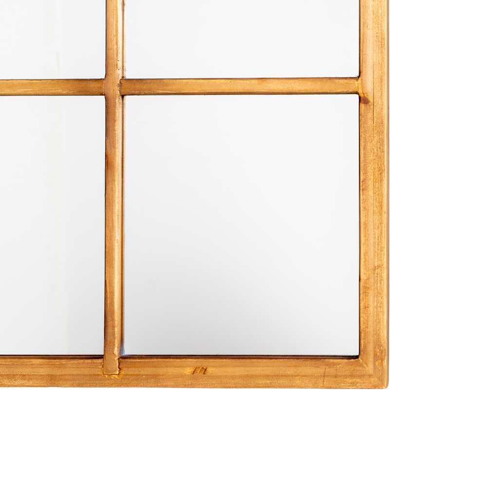 ESPEJO NATURAL MADERA DECORACIÓN 90 X 3 X 120 CM