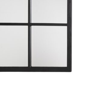 ESPEJO NEGRO MADERA DECORACIÓN 90 X 3 X 120 CM