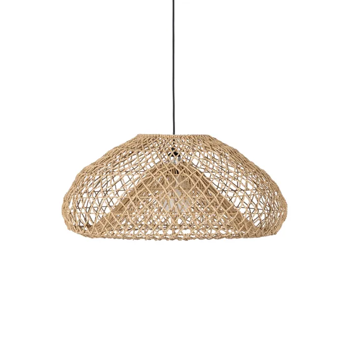 LÁMPARA TECHO NATURAL CUERDA DE PAPEL 60 X 60 X 27,50 CM