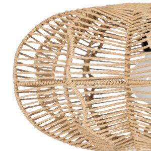 LÁMPARA TECHO NATURAL CUERDA DE PAPEL 50 X 40 X 25 CM