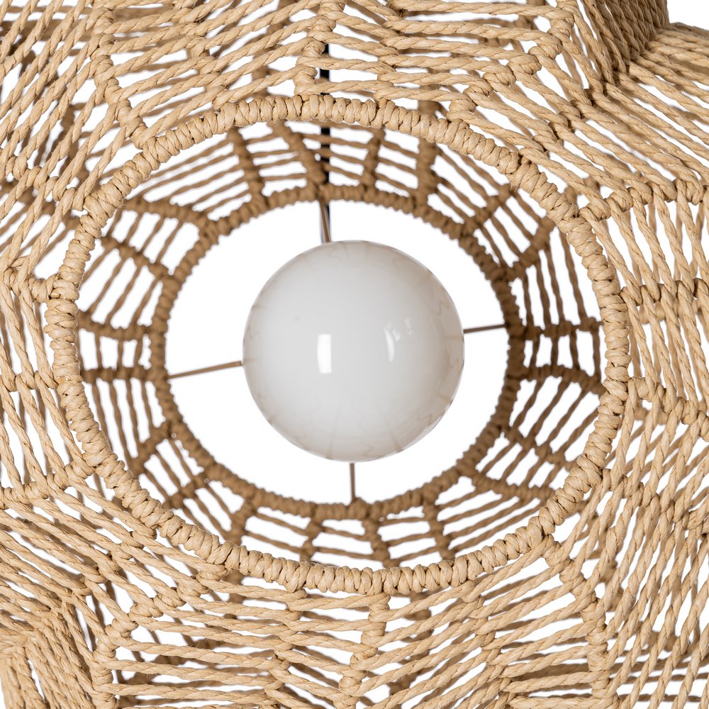 LÁMPARA TECHO NATURAL CUERDA DE PAPEL 50 X 40 X 25 CM - Imagen 3